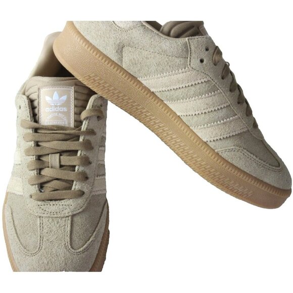 Adidas Men's Samba XLG Suede Sneakers Cardboard Beige Gum Sizes NIB JI3196 - Picture 4 of 5